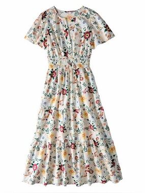 Serra Floral Maxi Dress Small